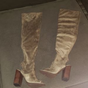 Thigh High Heeled Boots